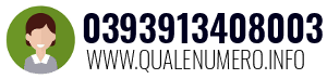 Numero di telefono 0393913408003 0393913408003