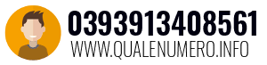 Numero di telefono 0393913408561 0393913408561