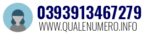 Numero di telefono 0393913467279 0393913467279