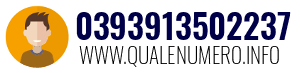 Numero di telefono 0393913502237 0393913502237