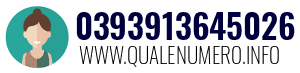 Numero di telefono 0393913645026 0393913645026