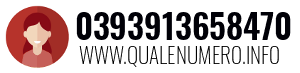 Numero di telefono 0393913658470 0393913658470