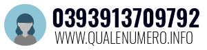 Numero di telefono 0393913709792 0393913709792