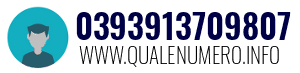 Numero di telefono 0393913709807 0393913709807