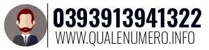 Numero di telefono 0393913941322 0393913941322