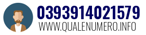 Numero di telefono 0393914021579 0393914021579