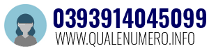 Numero di telefono 0393914045099 0393914045099