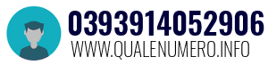 Numero di telefono 0393914052906 0393914052906