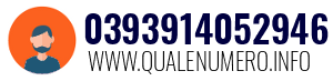 Numero di telefono 0393914052946 0393914052946