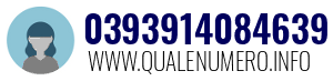Numero di telefono 0393914084639 0393914084639