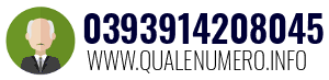 Numero di telefono 0393914208045 0393914208045