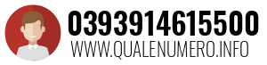 Numero di telefono 0393914615500 0393914615500