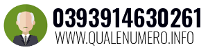 Numero di telefono 0393914630261 0393914630261