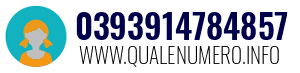 Numero di telefono 0393914784857 0393914784857