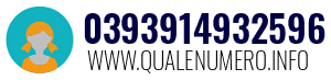 Numero di telefono 0393914932596 0393914932596