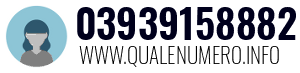 Numero di telefono 03939158882 03939158882