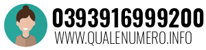 Numero di telefono 0393916999200 0393916999200