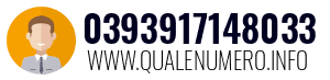 Numero di telefono 0393917148033 0393917148033
