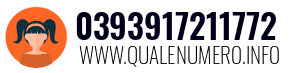 Numero di telefono 0393917211772 0393917211772