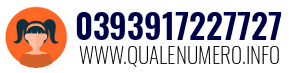 Numero di telefono 0393917227727 0393917227727