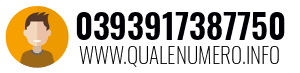 Numero di telefono 0393917387750 0393917387750