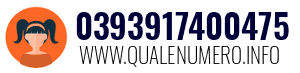 Numero di telefono 0393917400475 0393917400475