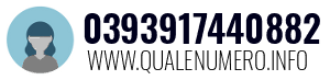 Numero di telefono 0393917440882 0393917440882