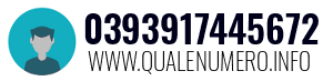 Numero di telefono 0393917445672 0393917445672