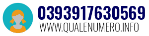 Numero di telefono 0393917630569 0393917630569