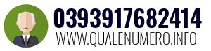 Numero di telefono 0393917682414 0393917682414