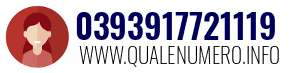 Numero di telefono 0393917721119 0393917721119