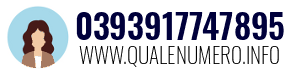Numero di telefono 0393917747895 0393917747895