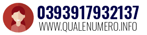 Numero di telefono 0393917932137 0393917932137