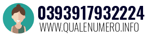 Numero di telefono 0393917932224 0393917932224