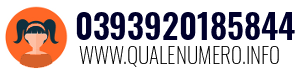 Numero di telefono 0393920185844 0393920185844