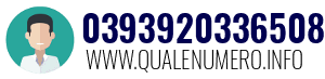 Numero di telefono 0393920336508 0393920336508
