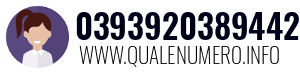 Numero di telefono 0393920389442 0393920389442