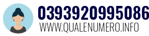 Numero di telefono 0393920995086 0393920995086