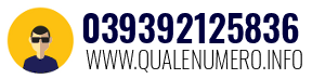 Numero di telefono 039392125836 039392125836