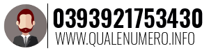 Numero di telefono 0393921753430 0393921753430
