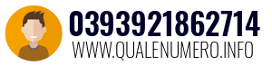 Numero di telefono 0393921862714 0393921862714
