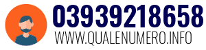 Numero di telefono 03939218658 03939218658