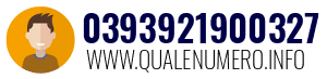 Numero di telefono 0393921900327 0393921900327