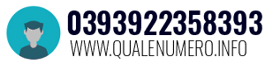 Numero di telefono 0393922358393 0393922358393