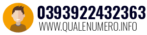 Numero di telefono 0393922432363 0393922432363