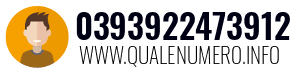 Numero di telefono 0393922473912 0393922473912