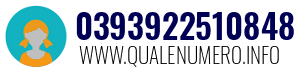 Numero di telefono 0393922510848 0393922510848