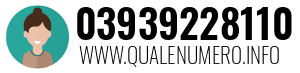Numero di telefono 03939228110 03939228110