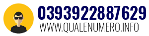 Numero di telefono 0393922887629 0393922887629