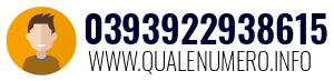 Numero di telefono 0393922938615 0393922938615